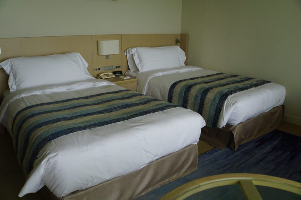 ANAインターコンチネンタル石垣リゾートの部屋のベッド