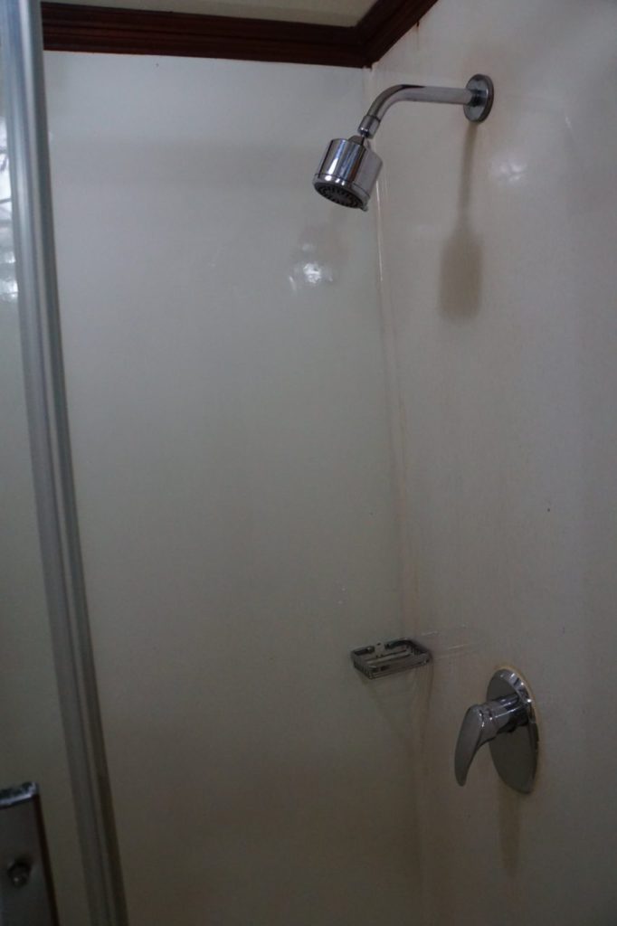 アイランドサファリの客室のシャワー